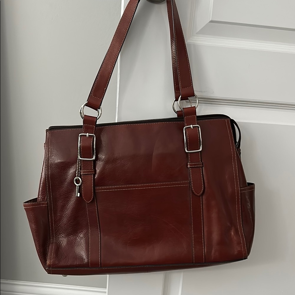 Brown Leather Tote Bag